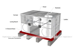 bồn nước inox vuông
