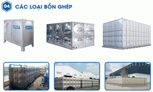 Bể inox lắp ghép