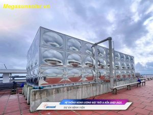 Công trình hệ thống nước nóng quy mô lớn vừa được MEGASUN hoàn thành và đưa vào vận hành tại một bệnh viện đa khoa