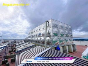 Dự án bệnh viện đa khoa – Hệ thống nước nóng tập trung năng lượng mặt trời kết hợp bồn ghé inox