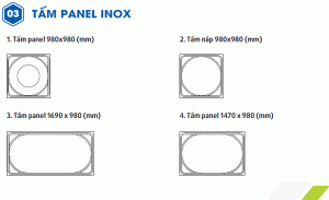 Bồn nước công nghiệp lắp ghép inox