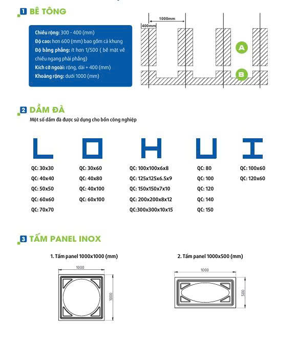 bồn inox vuông