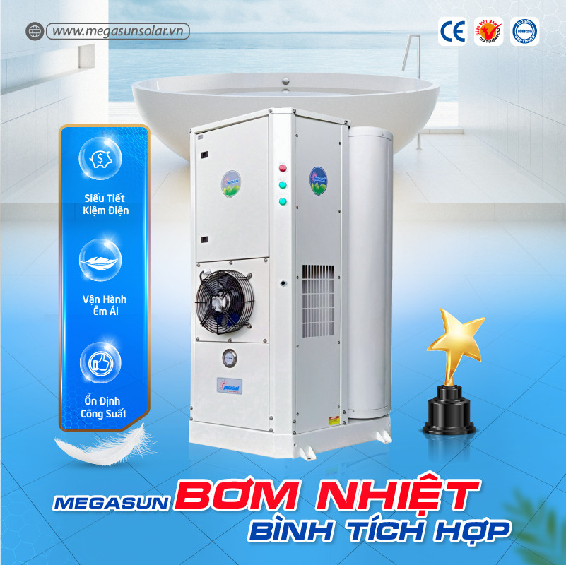Máy bơm nhiệt bình tích hợp Megasun