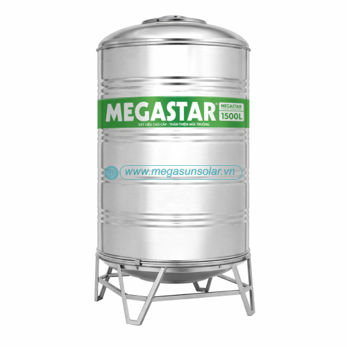 Bồn inox chứa nước sinh hoạt Megasun Megastar Eco 1500L bồn đứng