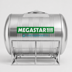 Bồn nước inox Megasun Megastar Eco 1500L bồn ngang