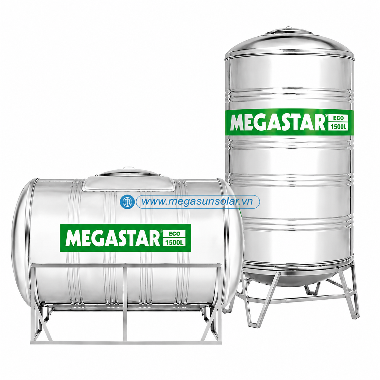 Bồn nước inox Megasun Megastar Eco 1500L BLM-1500ED/N