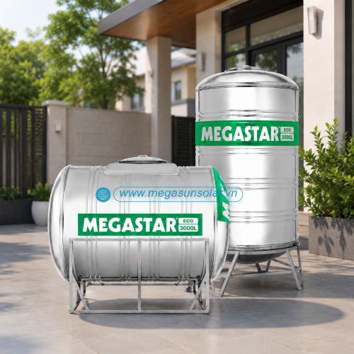 Bồn nước inox Megasun Megastar Eco 3000L BLM-3000ED/N