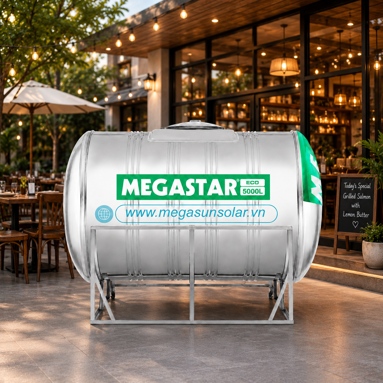 Vì sao nhiều công trình lớn ưu tiên bồn nước inox 5000L?