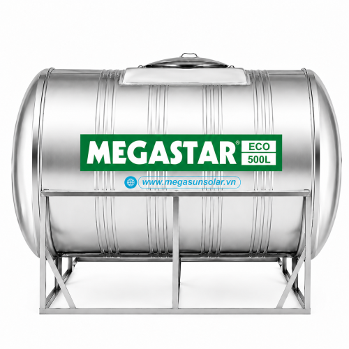 Bồn nước inox Megasun Megastar Eco BLM-500ED/N dung tích 500L bồn nằm
