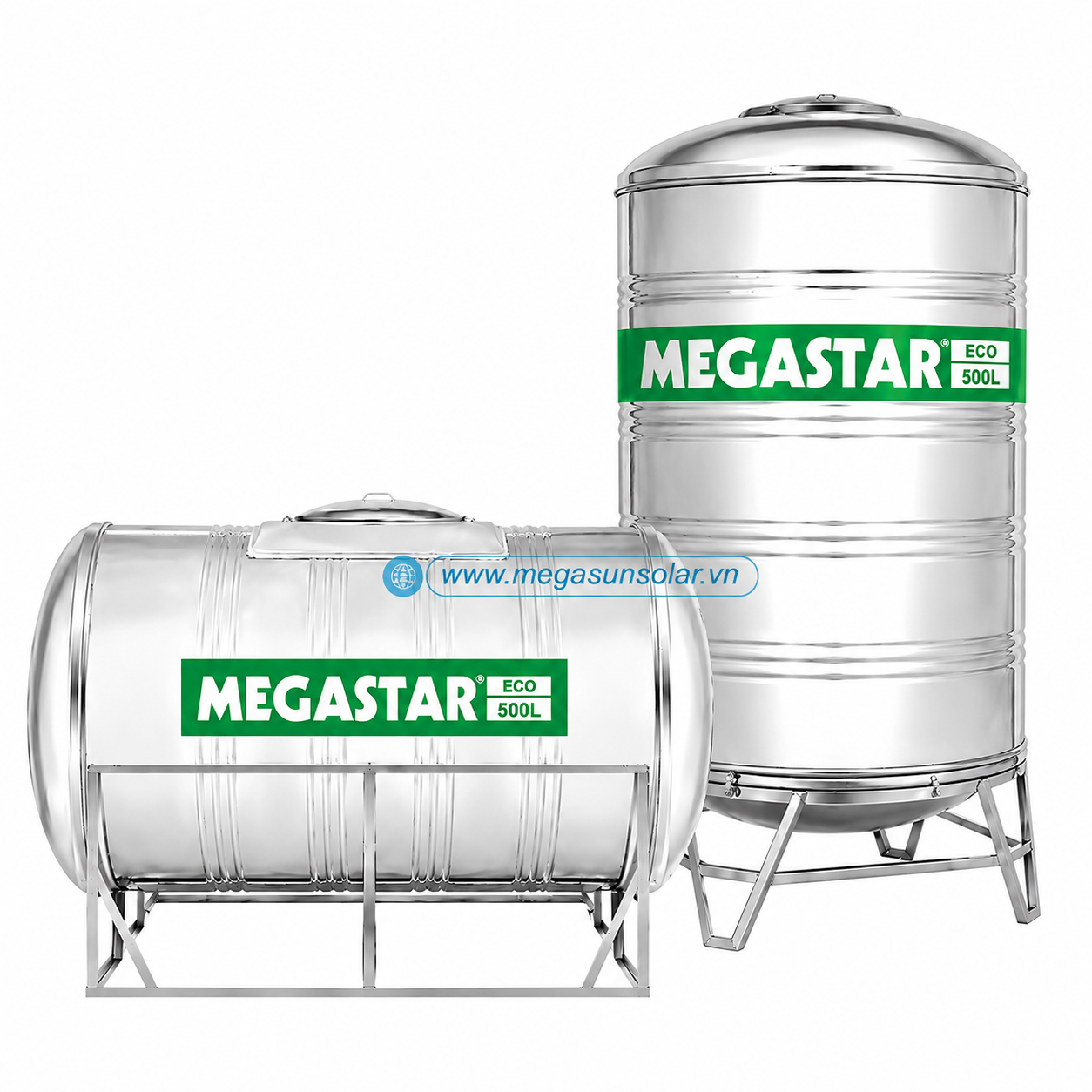 Bồn nước inox chứa nước sinh hoạt Megasun Megastar