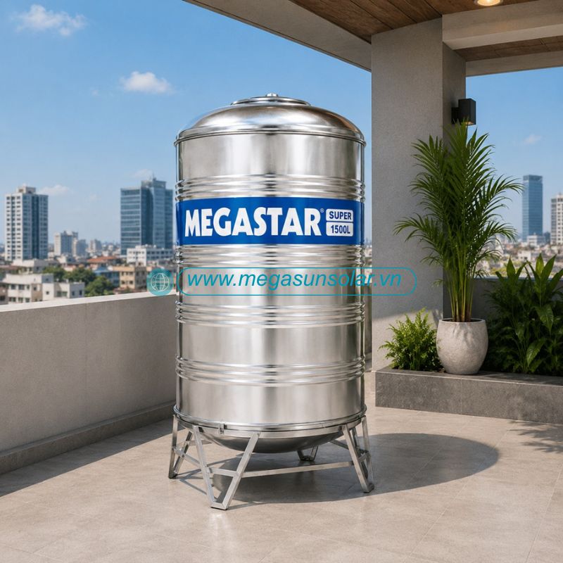 Téc nước lạnh đứng Megastar Super 1500L Megasun