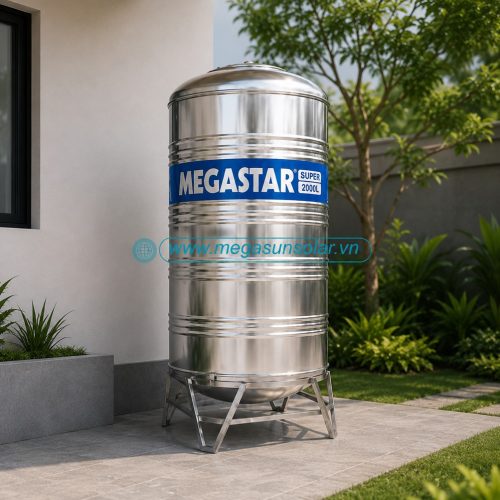 Bồn nước lạnh inox Magastar Super 2000L bồn đứng