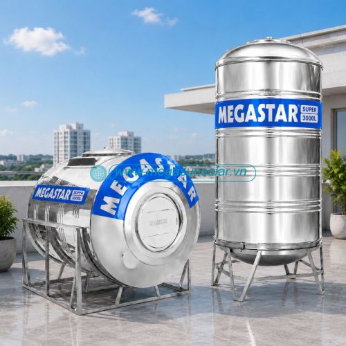 Bồn nước inox Megastar Super BLM-3000SD/N Megasun dung tích 3000L