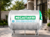 Bồn inox chứa nước sinh hoạt Megasun Megastar Eco 6000L bồn ngang