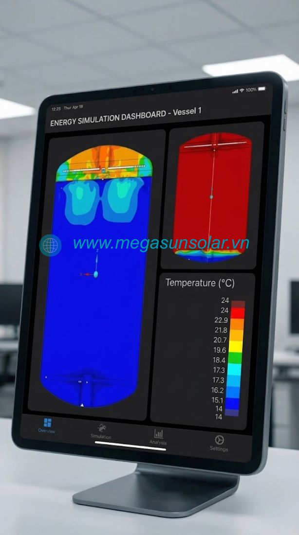 Công nghệ CFD chìa khóa giúp bồn trữ lạnh 30m3 đạt hiệu suất 85%