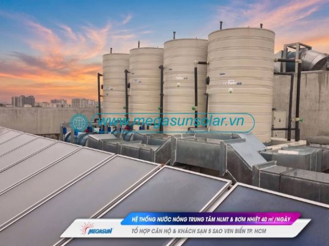Hoàn thiện hệ thống nước nóng trung tâm công suất 40m3 chủ đầu tư  tổ hợp khách sạn và căn hộ cao cấp ở Vũng Tàu - Tp.Hồ Chí Minh