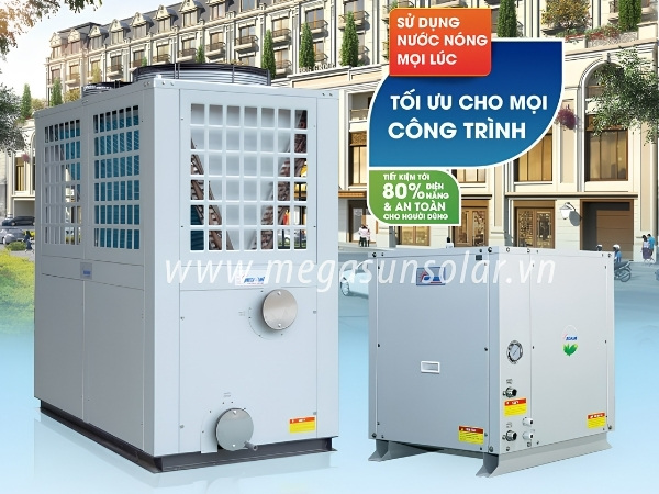 Hệ thống nước nóng trung tâm Heat Pump cho trường học