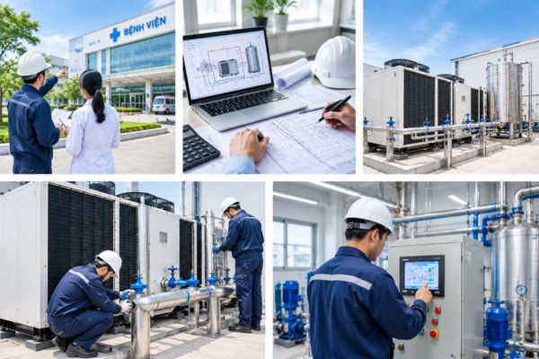 Hệ thống Heat Pump nên được triển khai từng bước để hạn chế sai sót