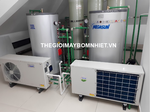 Hệ thống máy nước nóng Heat Pump cho Spa
